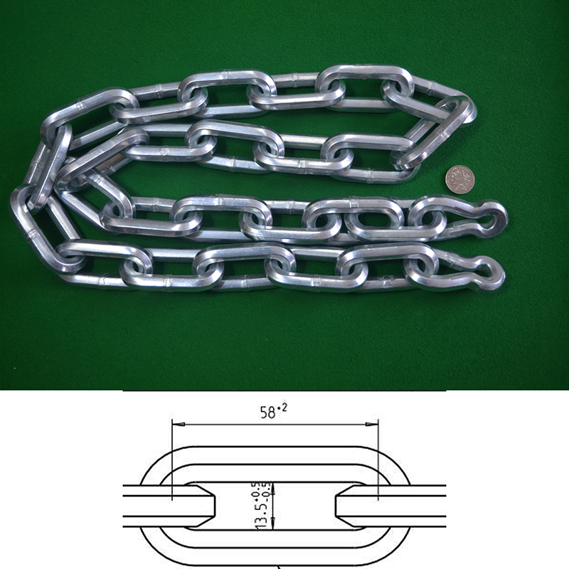 10 mm hexagonala kedjor av legerat stål (miljövänlig förzinkning)